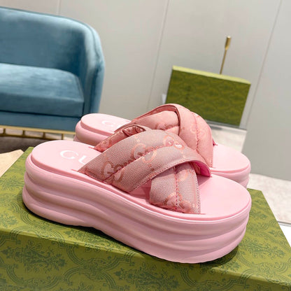 GU Slippers  Wedge 3 Color's