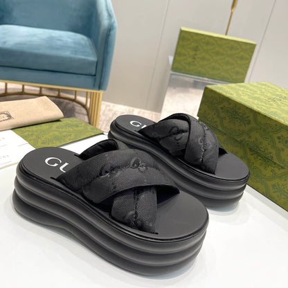 GU Slippers  Wedge 3 Color's