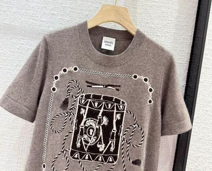 HRM T-Shirt  Woman knitted Sweater 2 Color 's