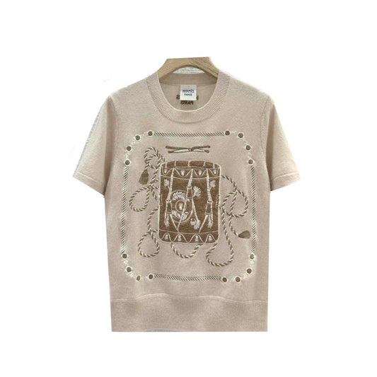 HRM T-Shirt  Woman knitted Sweater 2 Color 's