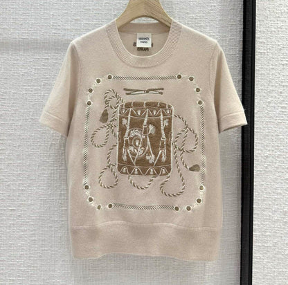 HRM T-Shirt  Woman knitted Sweater 2 Color 's