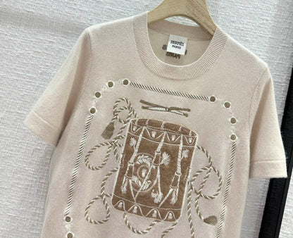 HRM T-Shirt  Woman knitted Sweater 2 Color 's
