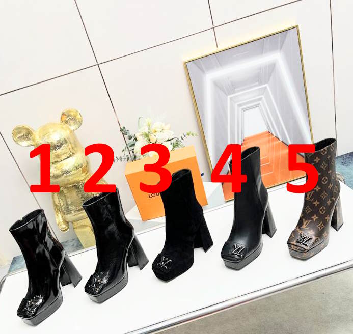 LU Boots Low High Heels 5 Color's