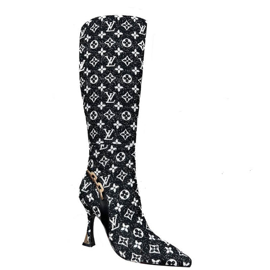 LU  Boots  High Monogram 2 Color 's