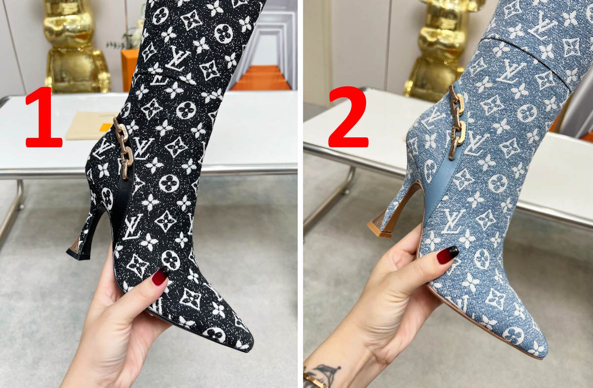 LU  Boots  High Monogram 2 Color 's