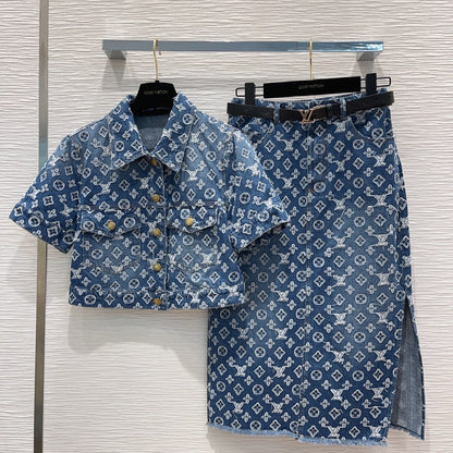 LU  Jacket  Skirt Set  Woman