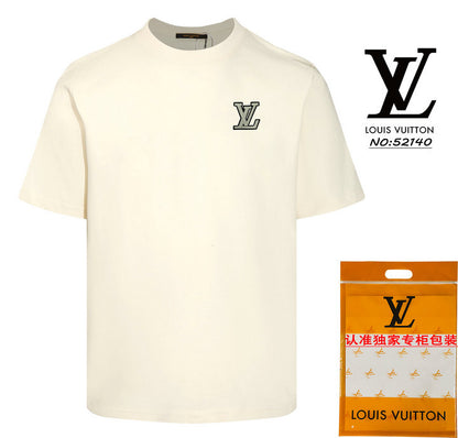 LU T-shirt 2 Color 's Embroidery logo
