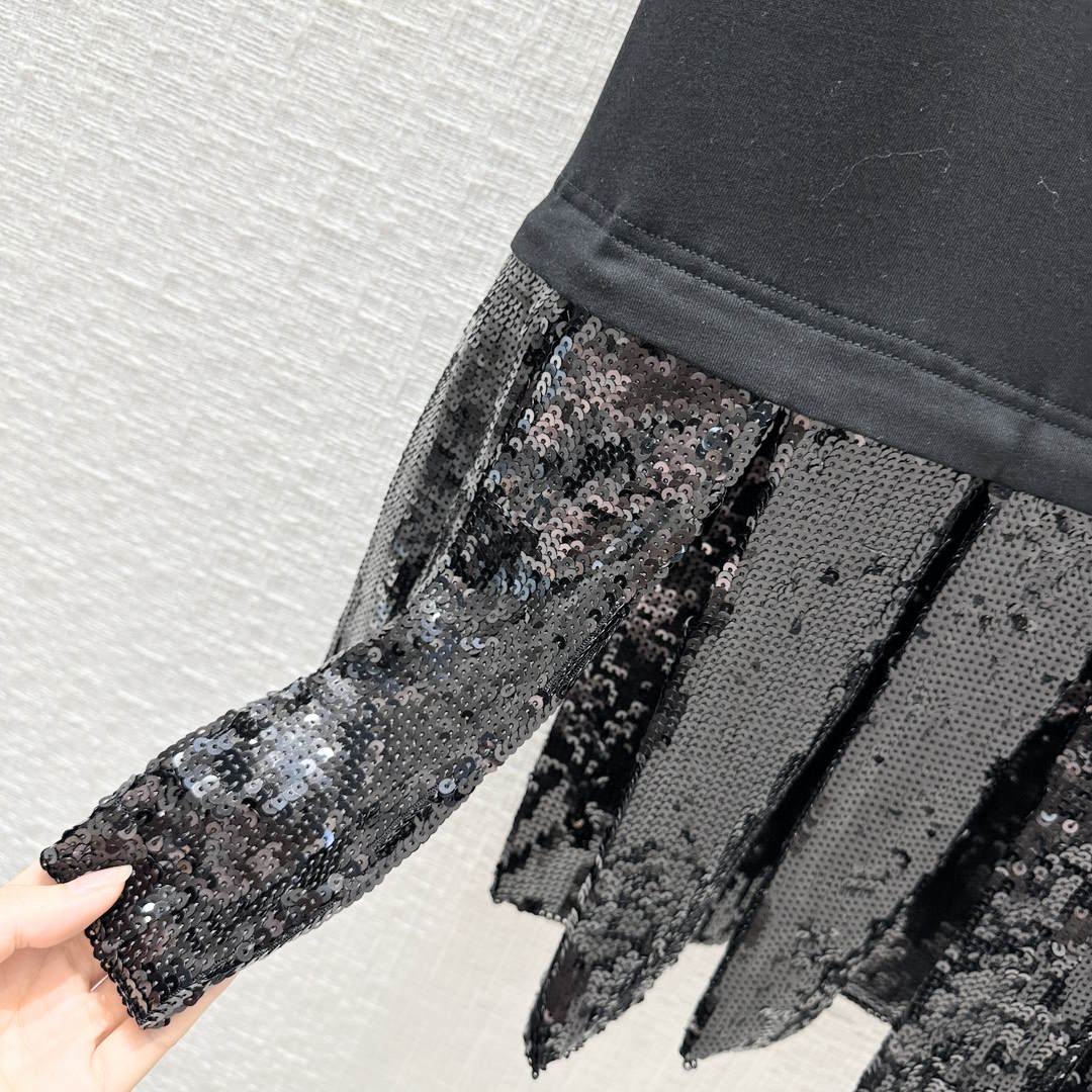 LU Sequin panel Black  Dress