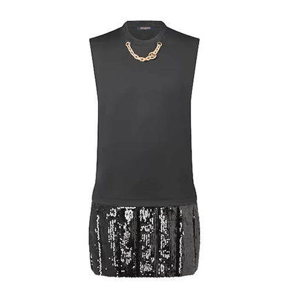 LU Sequin panel Black  Dress