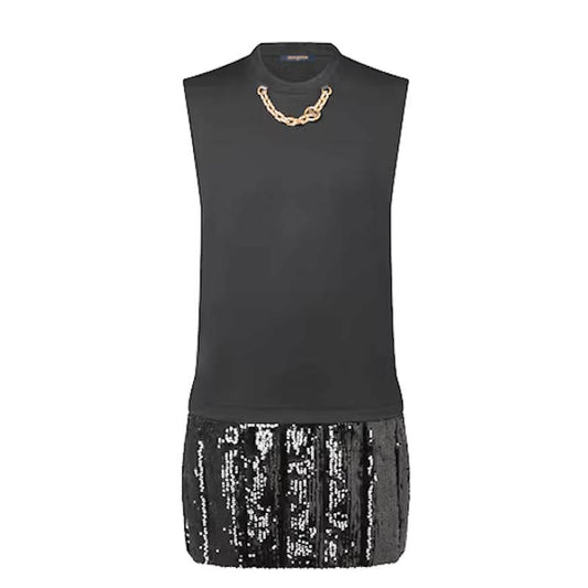 LU Sequin panel Black  Dress