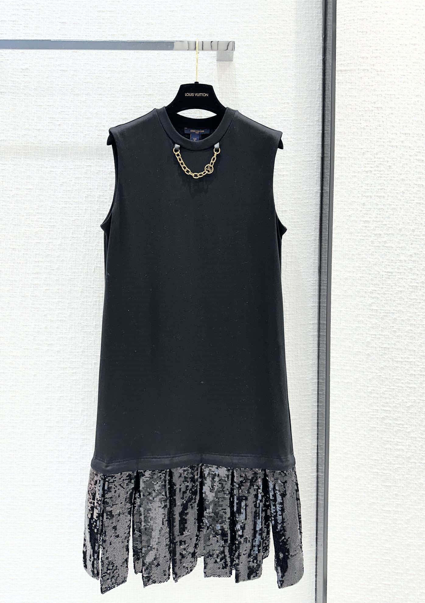 LU Sequin panel Black  Dress