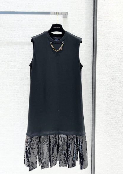 LU Sequin panel Black  Dress