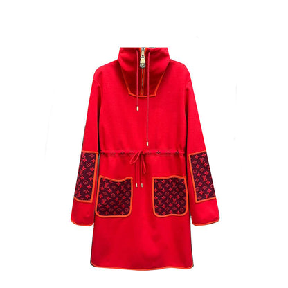 LU  Jacket Coat Long Dress