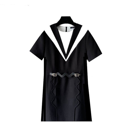 LU White Black  Dress