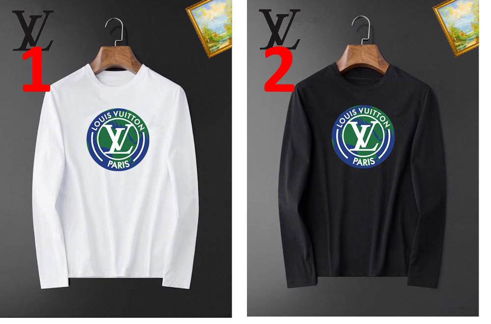 LU  T - shirt Polo 2 Color 's Long Sleeve