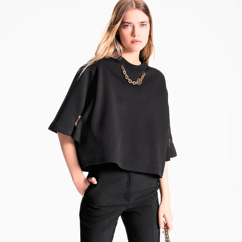 LU Giant Snap Button Woman T-shirt 2 Color 's