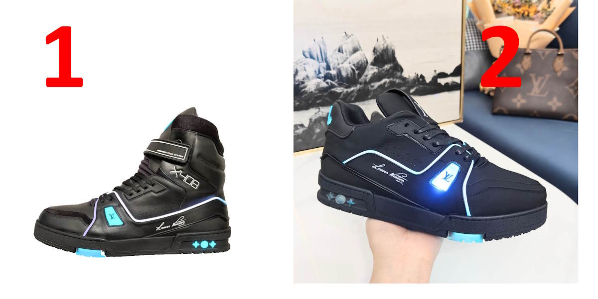 LU  Sneakers  LED Optic Fiber X 408Sneakers 2 Style's  46