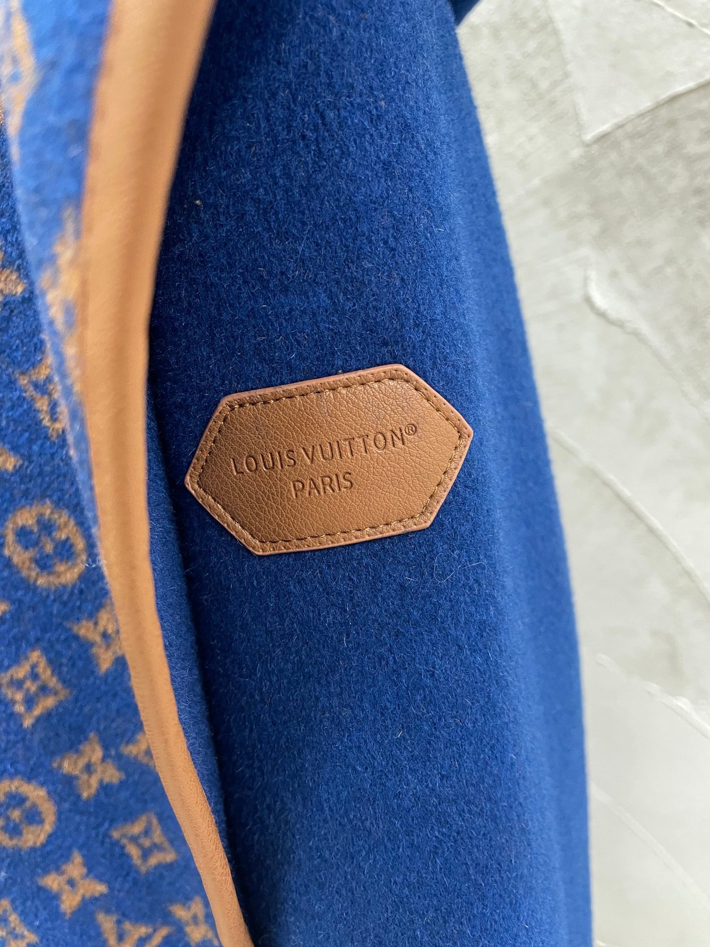 LU Wool Jacket Coat Monogram Woman GO
