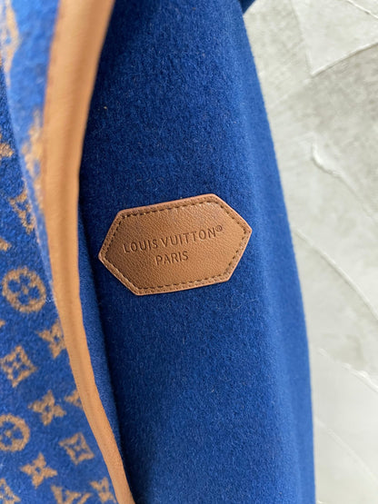 LU Wool Jacket Coat Monogram Woman GO