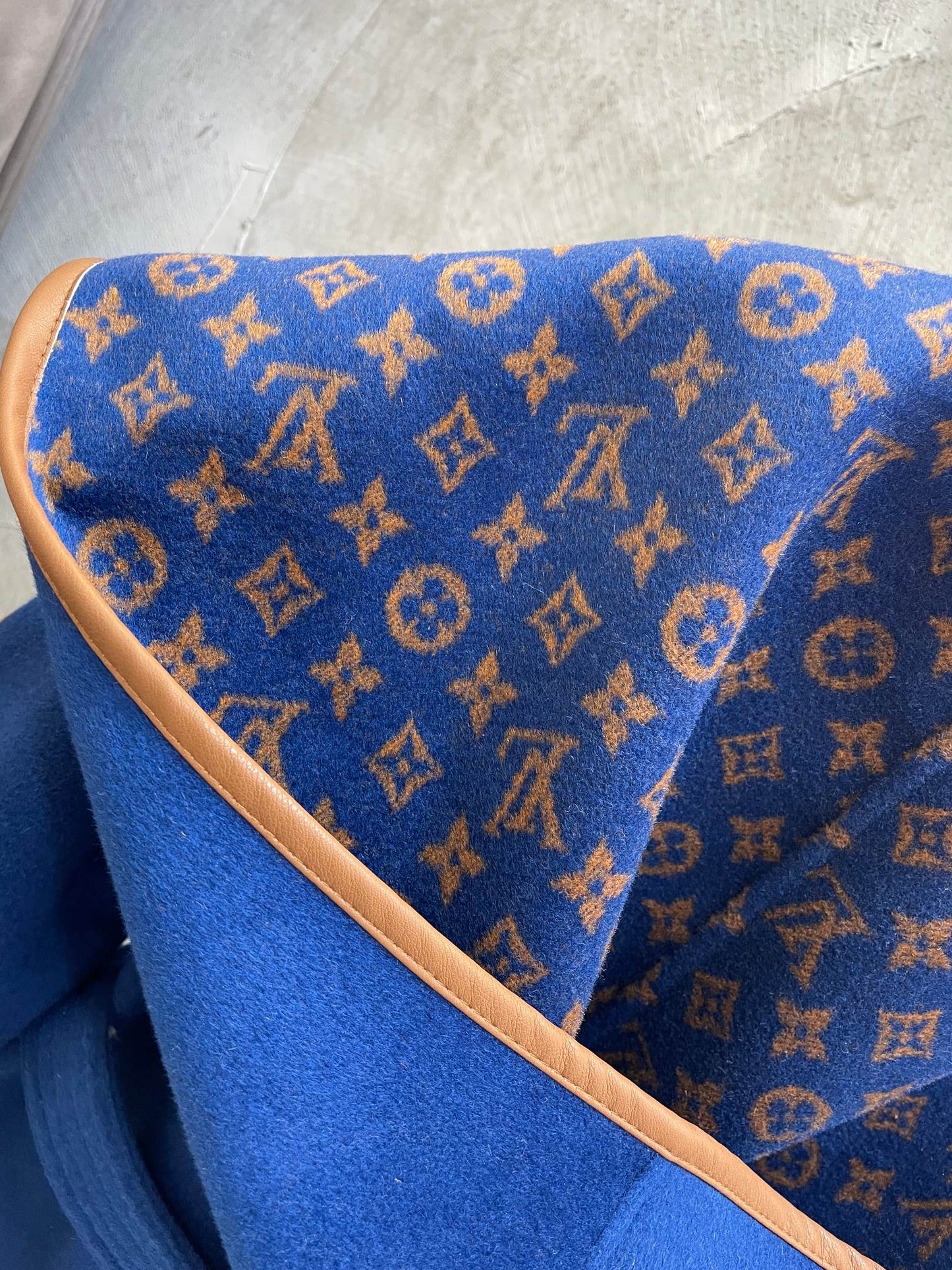 LU Wool Jacket Coat Monogram Woman GO