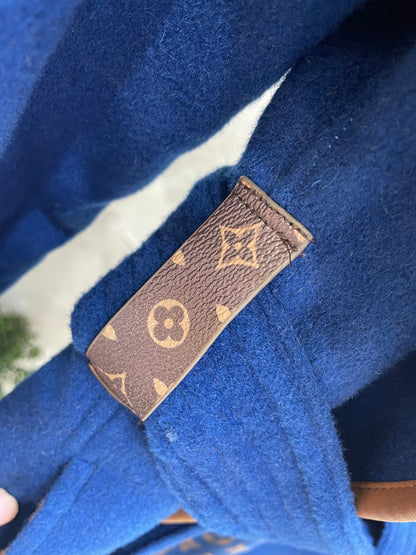 LU Wool Jacket Coat Monogram Woman GO