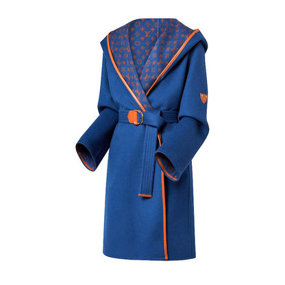 LU Wool Jacket Coat Monogram Woman GO