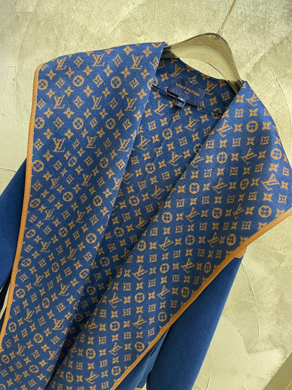 LU Wool Jacket Coat Monogram Woman GO