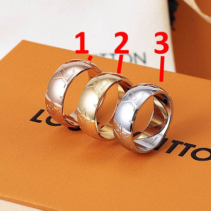 LU Fashion Rings 3 Colors S