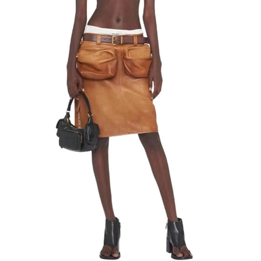 PRD Leather  Skirt