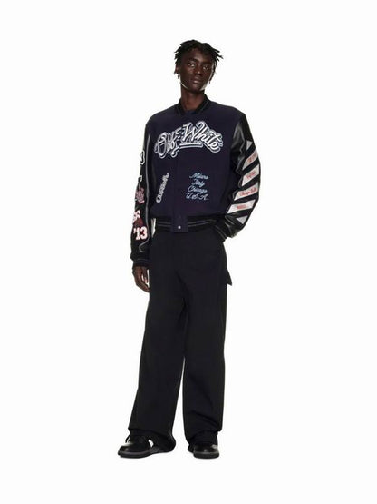 OFF WITE  Varsity  Jacket  Jersey GO