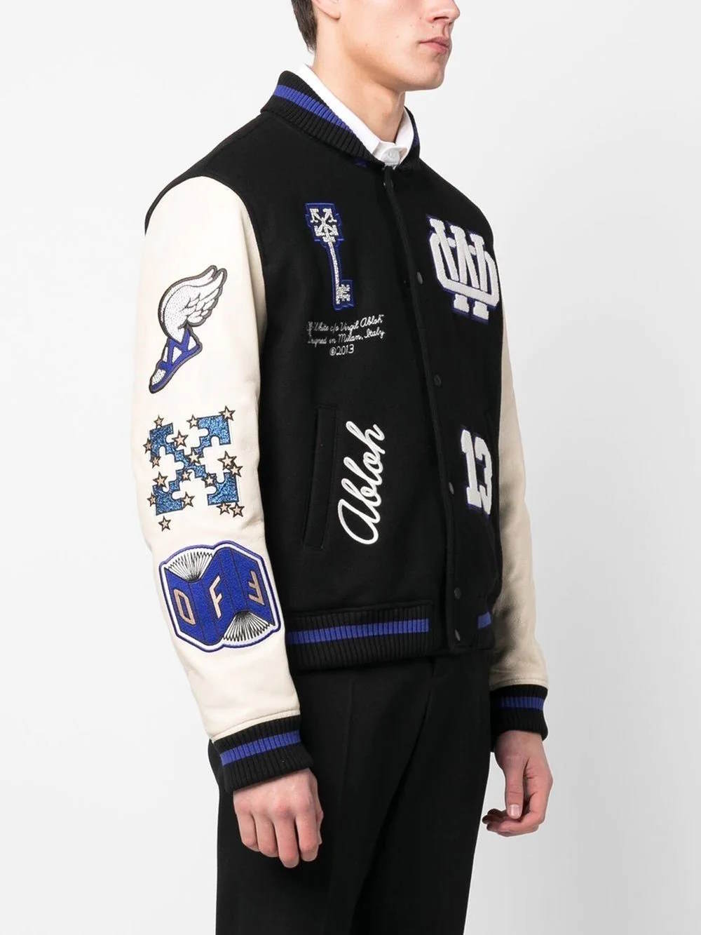 OFF WITE  Varsity  Jacket  Jersey GO
