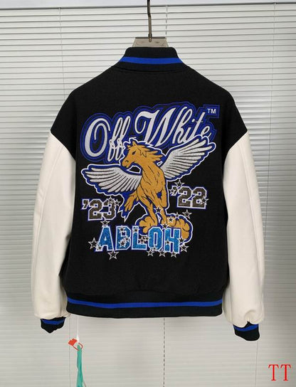 OFF WITE  Varsity  Jacket  Jersey GO