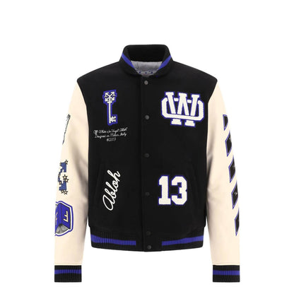 OFF WITE  Varsity  Jacket  Jersey GO
