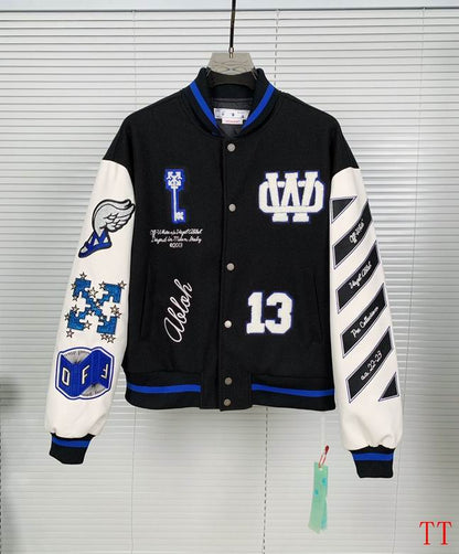 OFF WITE  Varsity  Jacket  Jersey GO