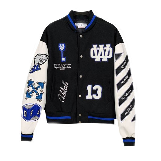 OFF WITE  Varsity  Jacket  Jersey GO