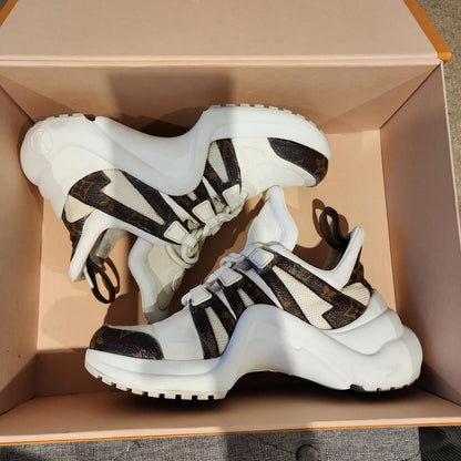 LU Leather Sneakers Arch White