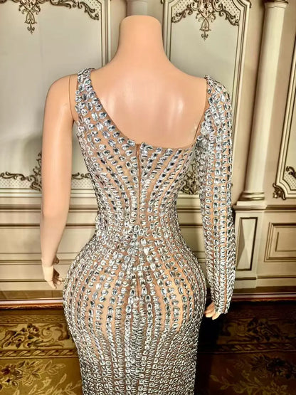 ANGEL  BRINKS Crystal Gown  Dress Party