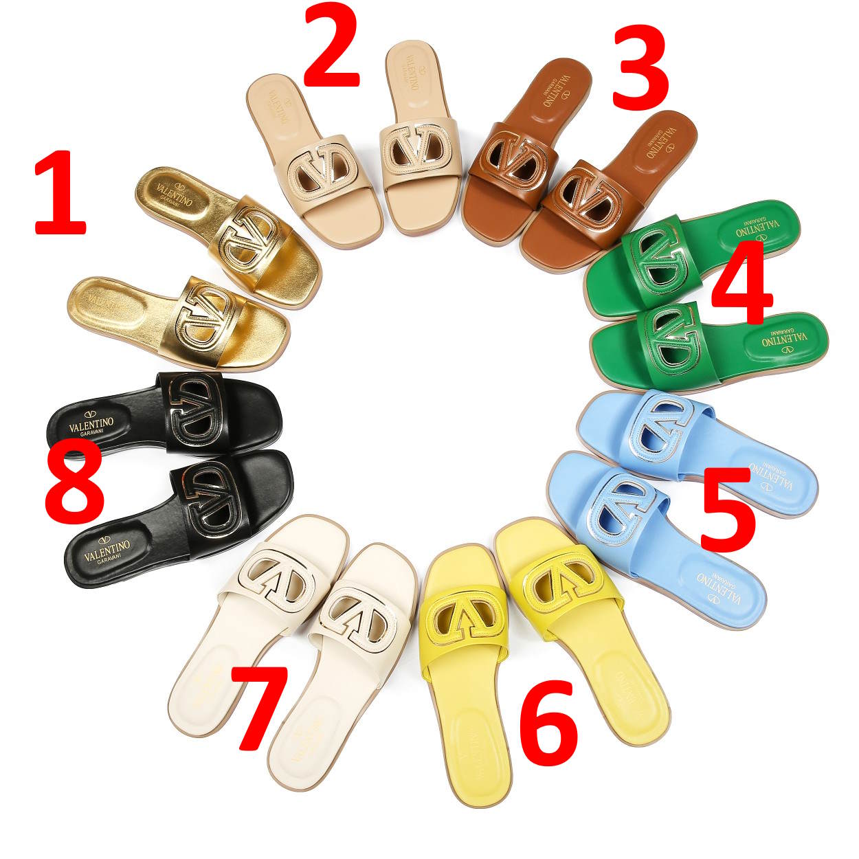 VALENT Slippers Sandals 8 Color 's