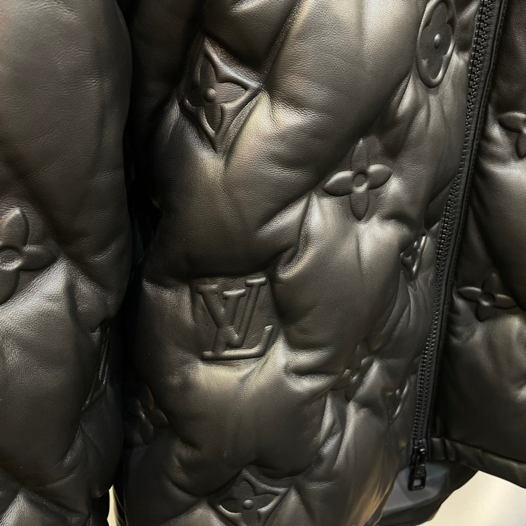 LU Leather  Down Jacket  GO