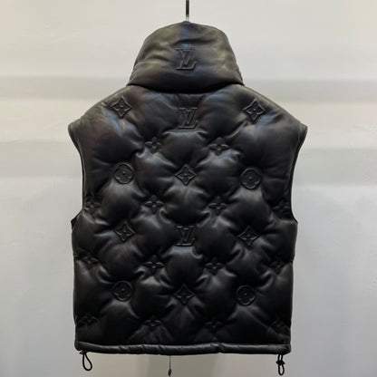Copy of LU Leather  Down Jacket Vest  GO