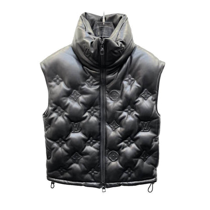 Copy of LU Leather  Down Jacket Vest  GO