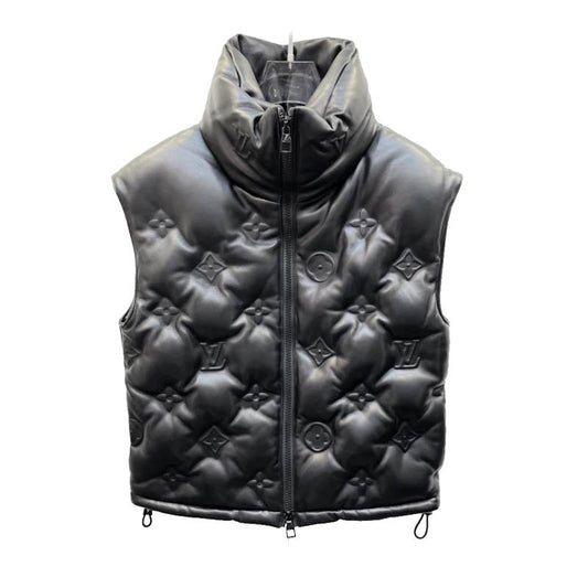 Copy of LU Leather  Down Jacket Vest  GO
