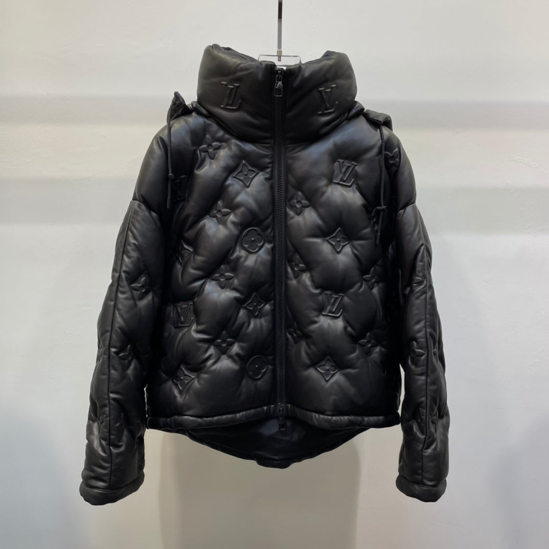 LU Leather  Down Jacket  GO