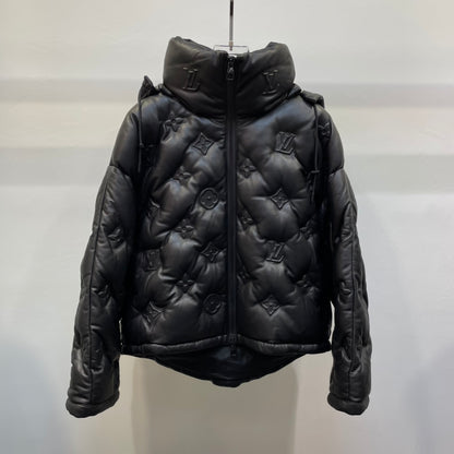 LU Leather  Down Jacket  GO