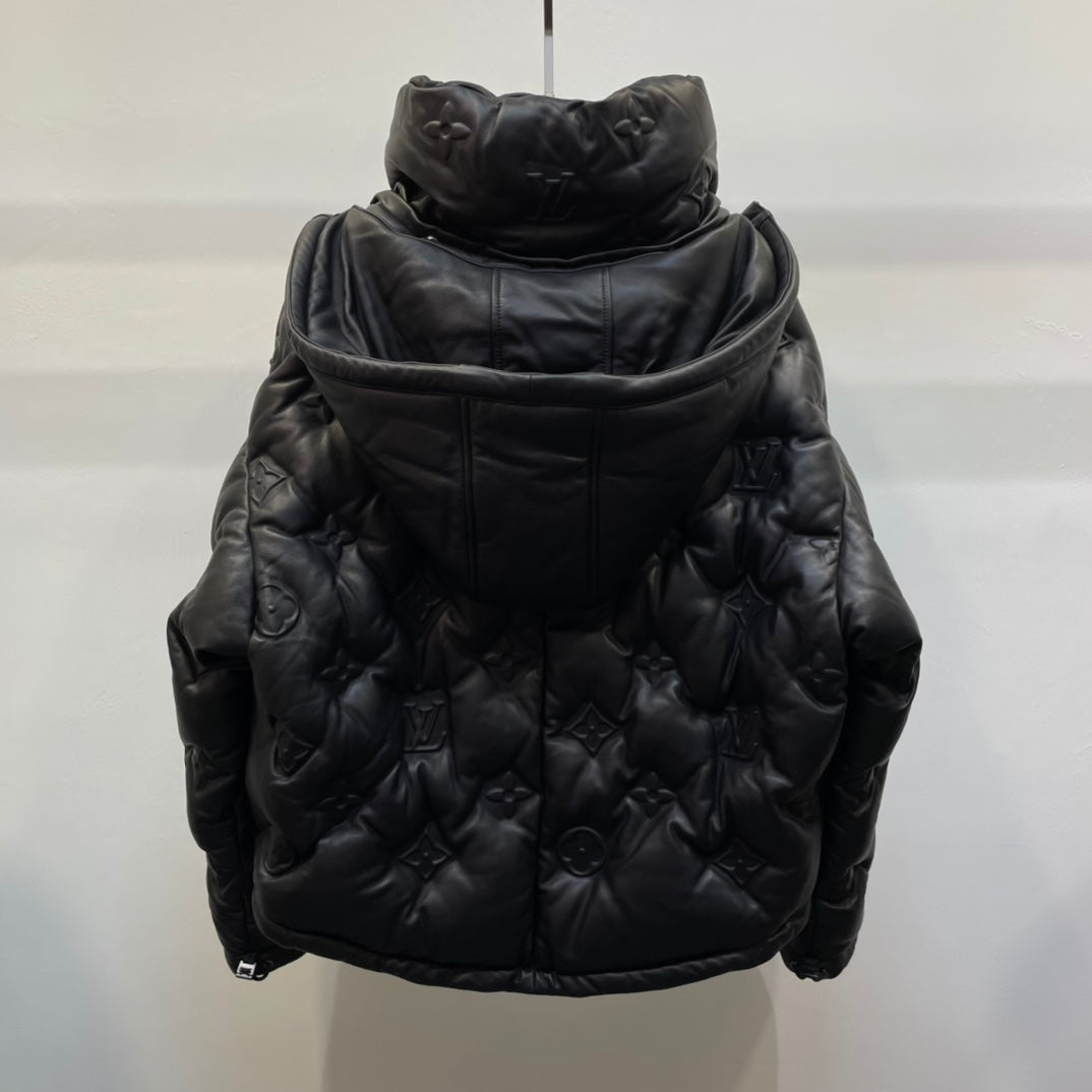 LU Leather  Down Jacket  GO