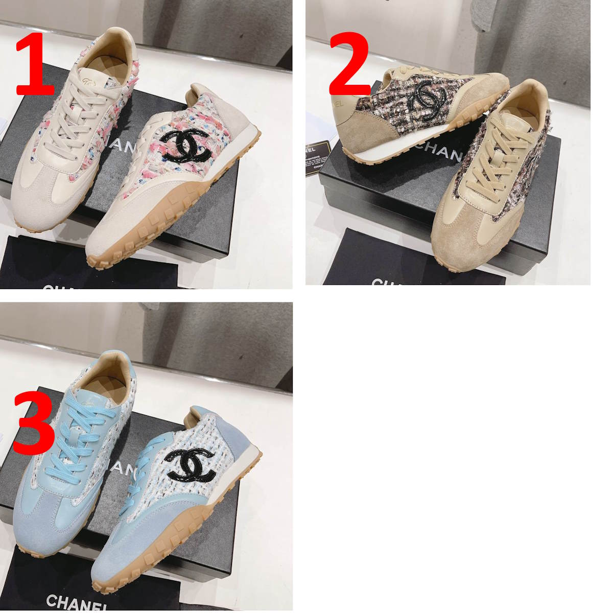 CHL Sneakers Woman  Tweed 3 Color 's