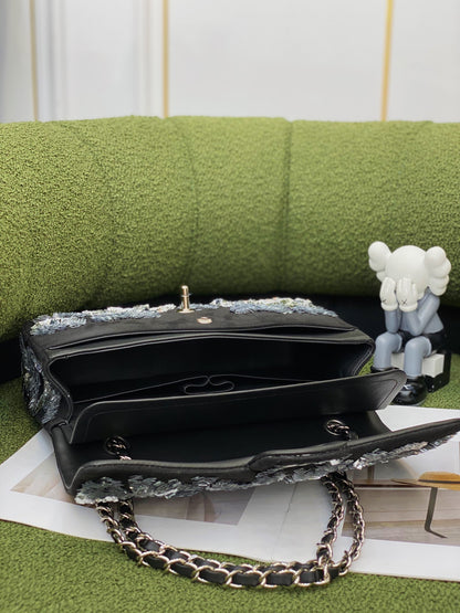 CHL Bag  25 Cm Black Sequin