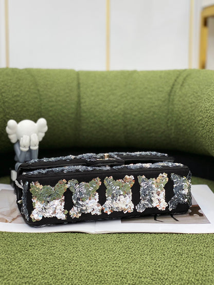 CHL Bag  25 Cm Black Sequin