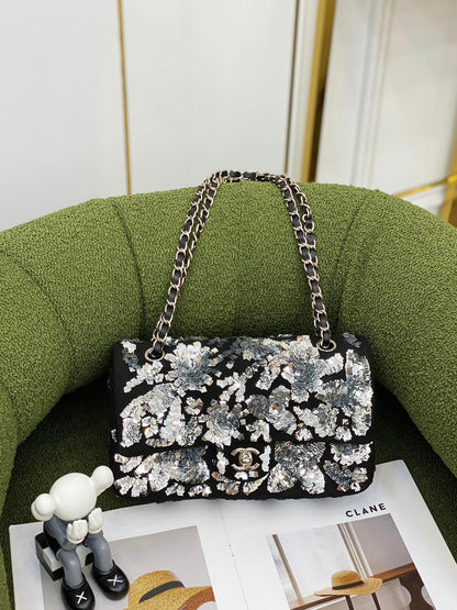 CHL Bag  25 Cm Black Sequin