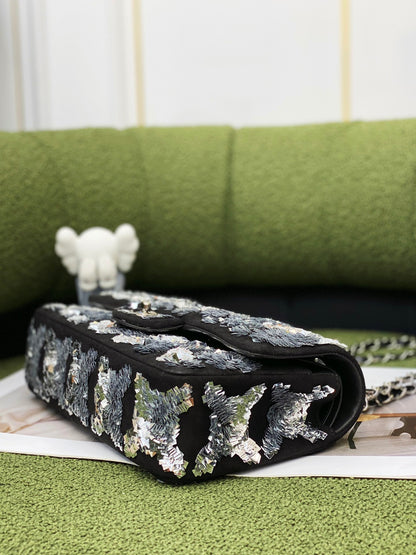 CHL Bag  25 Cm Black Sequin